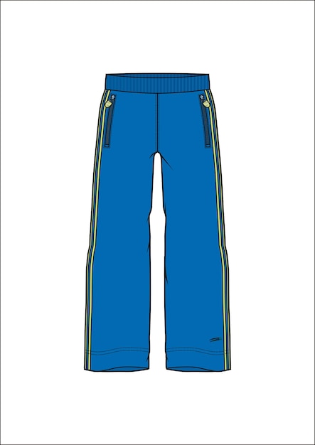 men sweats cargo pants flat sketch