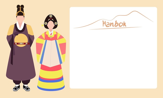 Men and women in beautiful Korean traditional clothes Hanbok Traditional Korean outfits of kings