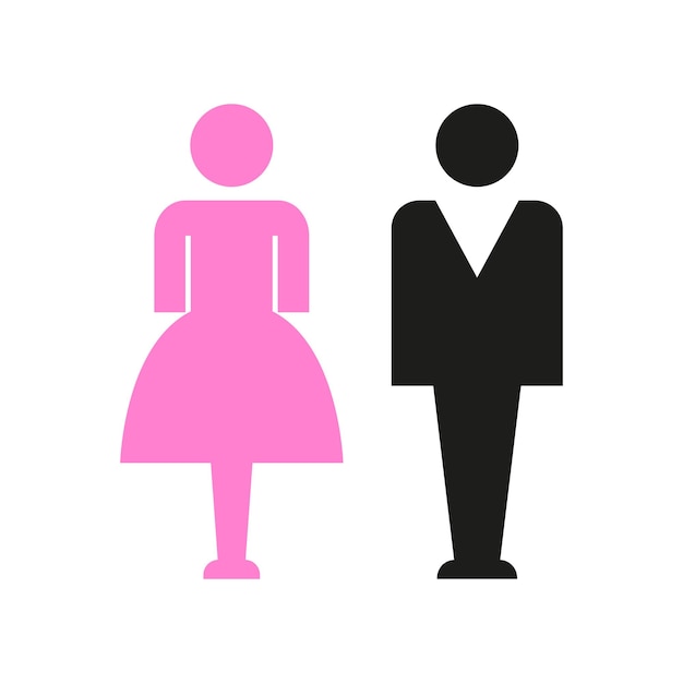 men and women toilet gender icon