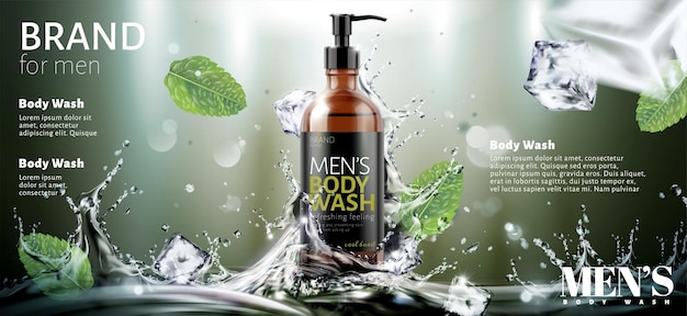 Mens body wash ads