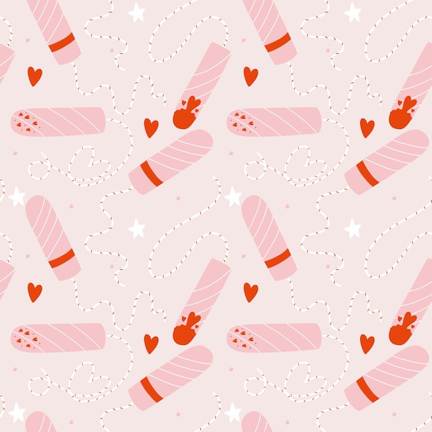 Menstrual tampons pattern