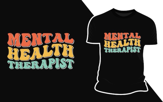 Vector mental health therapist