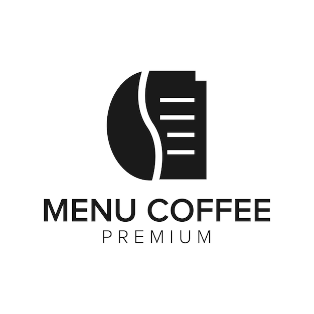 menu coffee logo icon vector template