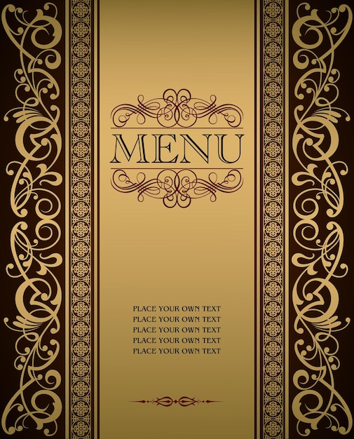 Menu cover