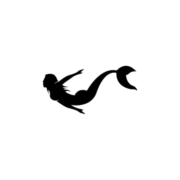 Mermaid logo icon design vector illustration