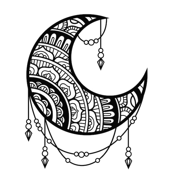 mermaid silhouette svg moon svg