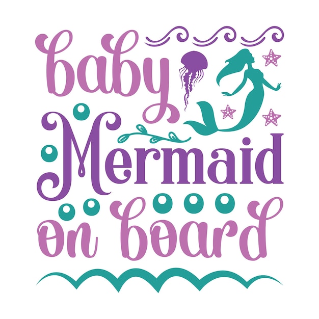 Vector mermaid svg t-shirt,mermaid svg, mermaid svg design