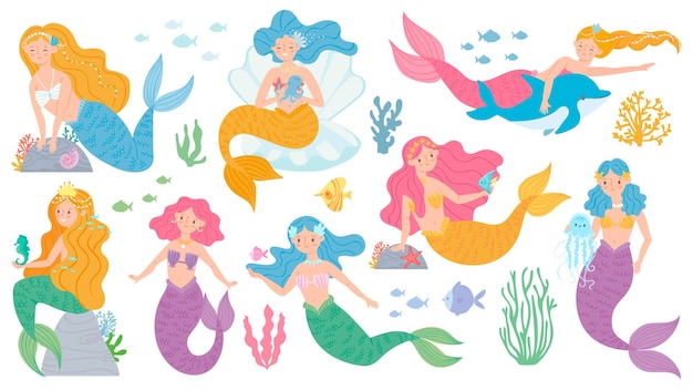 Mermaids set