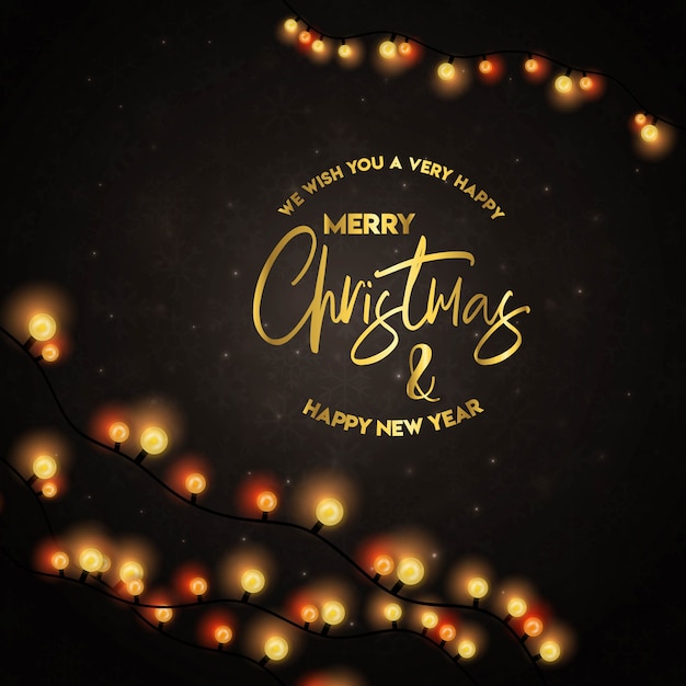 Vector merry christamas design with creative design vector 