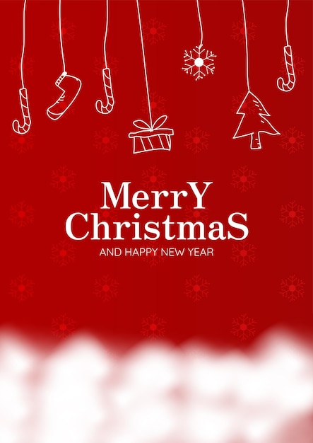 Merry Christmas Background Design a happy new year greeting card and merry christmas in winter