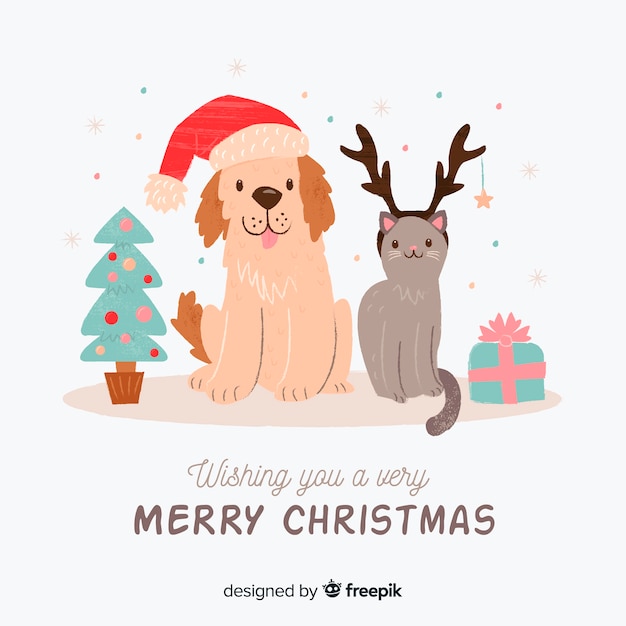 Vector merry christmas background