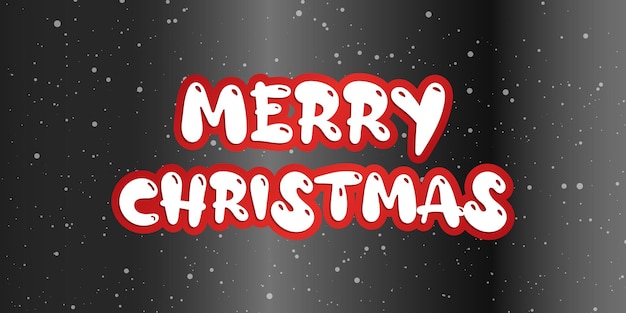 Merry christmas banner template