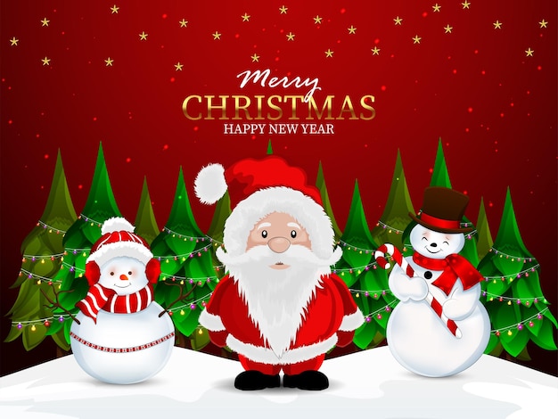 Merry christmas celebration card