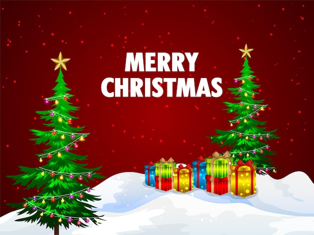 Merry christmas celebration greeting card