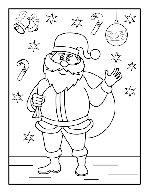 Merry Christmas coloring book for kids