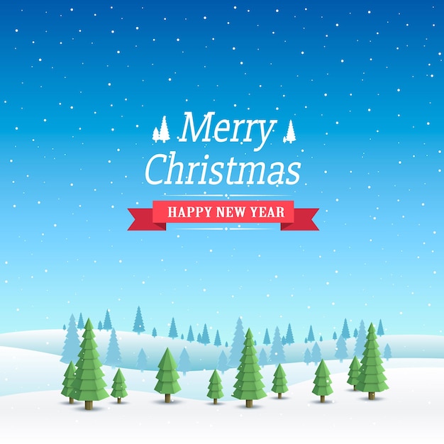 Merry Christmas cover art, Happy new year background, Vector illustration