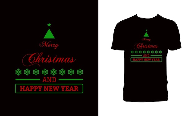 Merry Christmas Decorative T Shirt Design