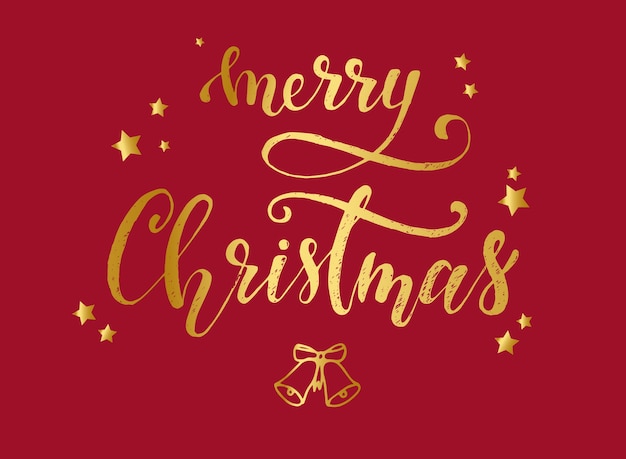 Merry Christmas greeting card poster design