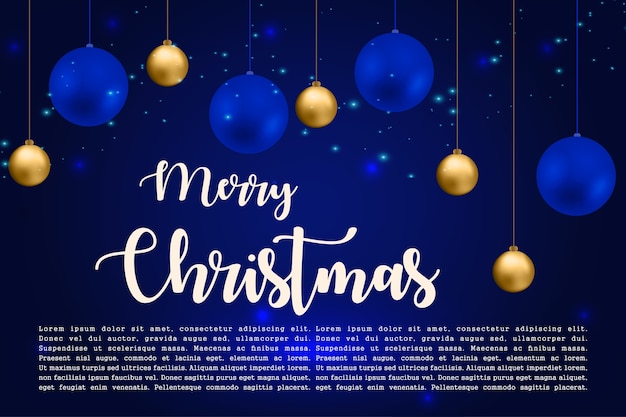 Merry Christmas greeting card template