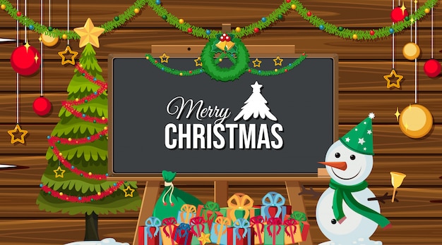 Merry christmas greeting card