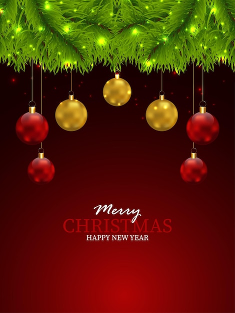 Merry christmas greeting card