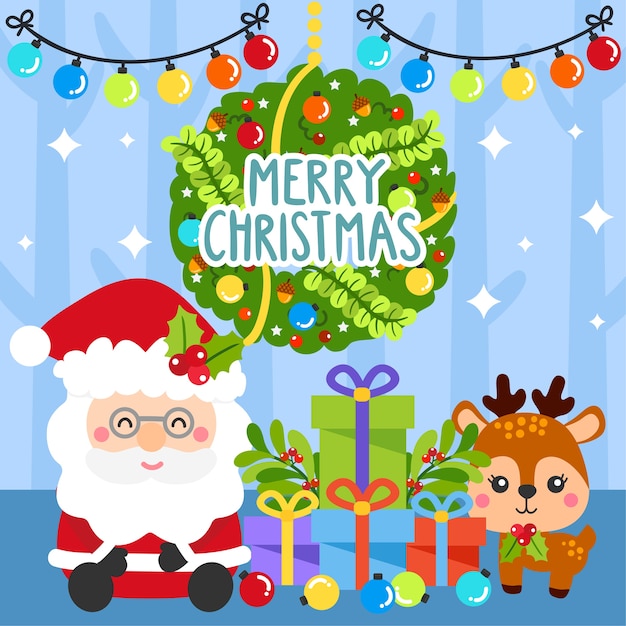  Merry Christmas Greeting Card. 