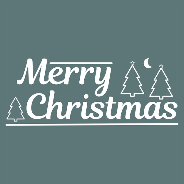 Merry Christmas hand drawn lettering greeting cards