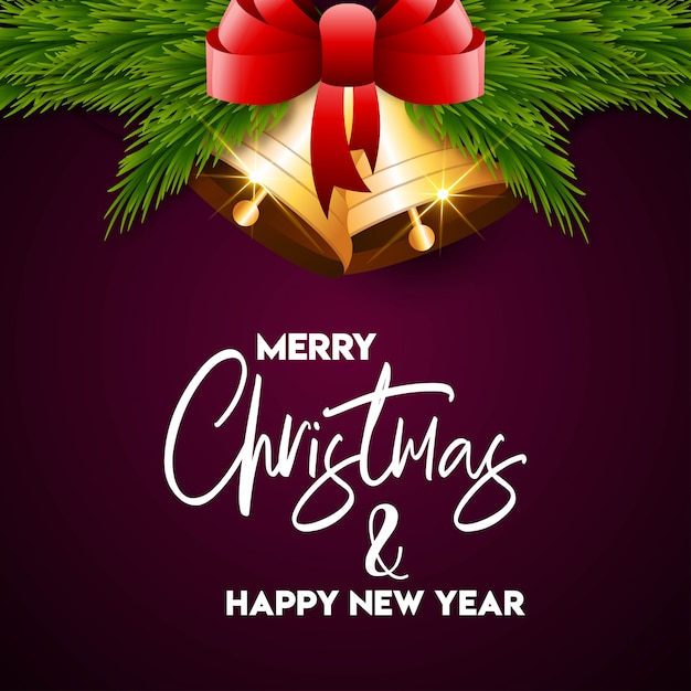 Merry Christmas and Happy New Year Background