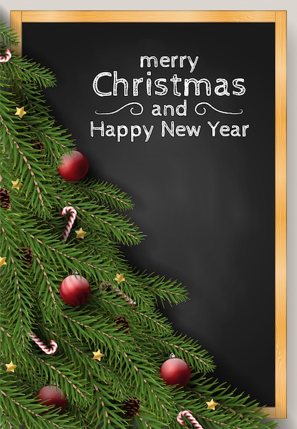 merry christmas happy new year background