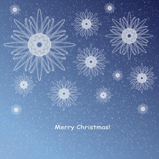 Merry Christmas Happy New Year  greeting card winter holidays celebration concept vector