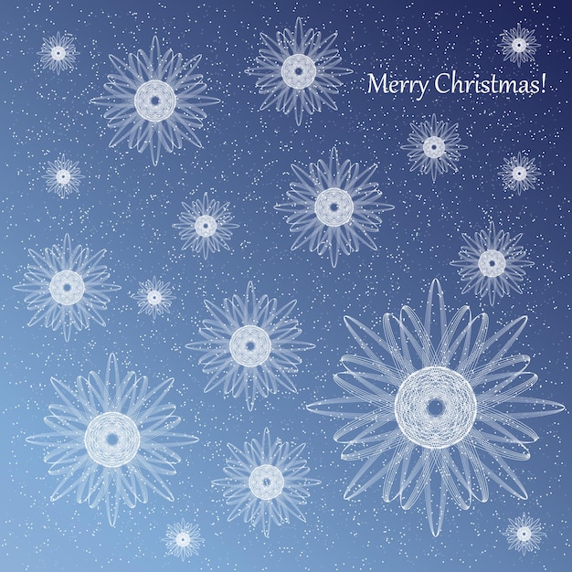 Merry Christmas Happy New Year  greeting card winter holidays celebration concept vector