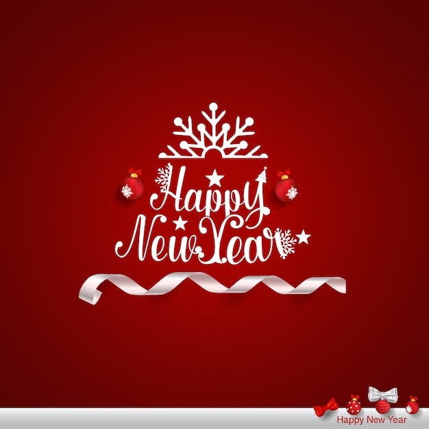 Merry Christmas and Happy new year Greeting Card