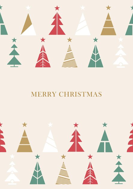 Merry Christmas and Happy New Year greeting cards posters holiday covers Modern Xmas design Christmas tree ball decoration elements Vector seamless pattern