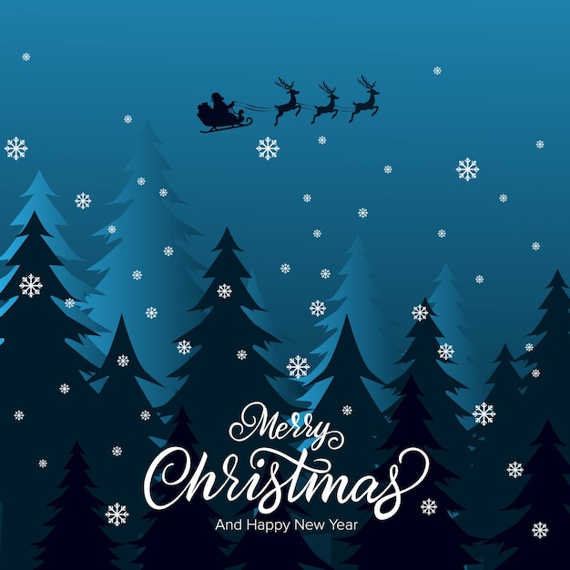 Merry christmas and happy new year social media
template