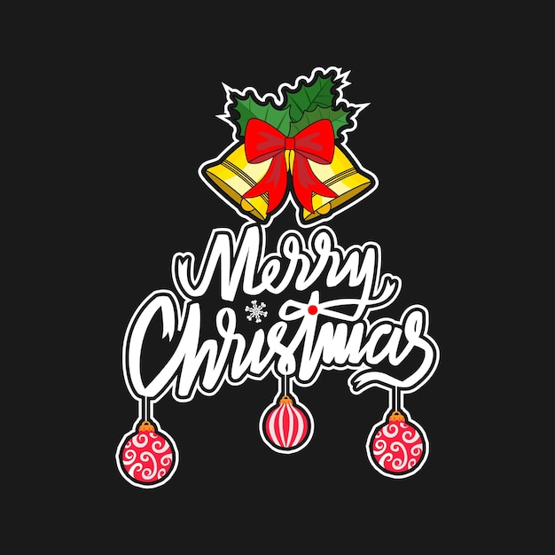 Merry Christmas amp Happy New Year t shirt Promotion Poster or banner with red gift box and LED