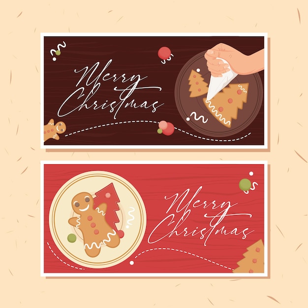 Merry christmas holiday cards