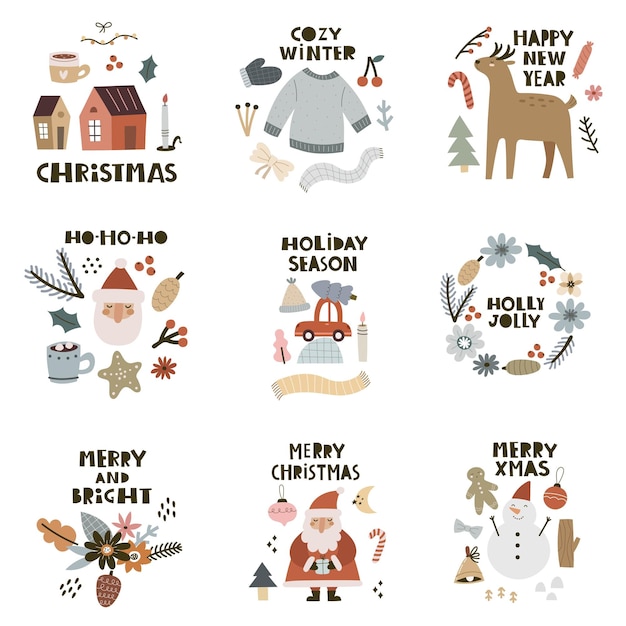 Merry christmas illustrationd