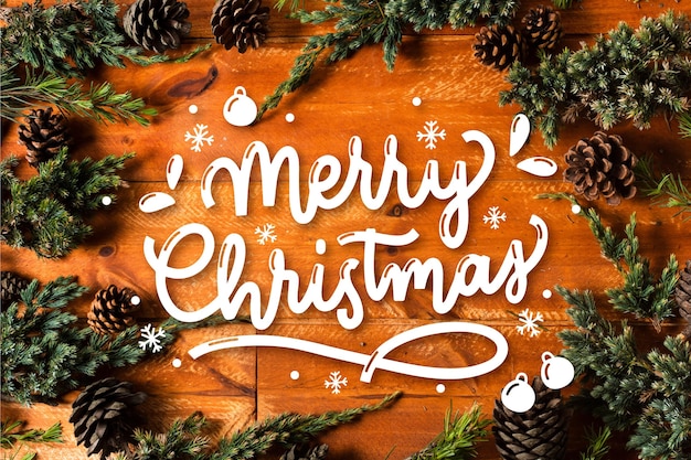 Merry christmas lettering