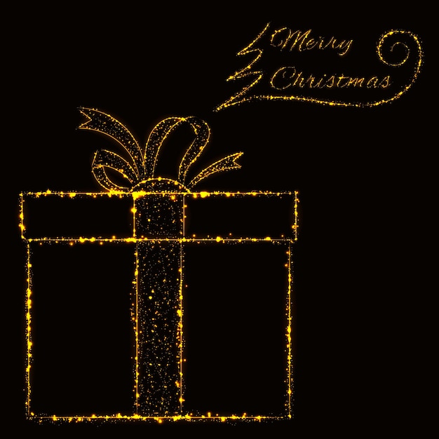 Merry Christmas lights card