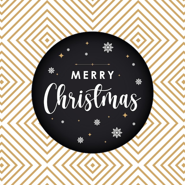 Merry Christmas Luxury Post with pattern background