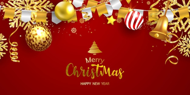 Merry Christmas and New Year background