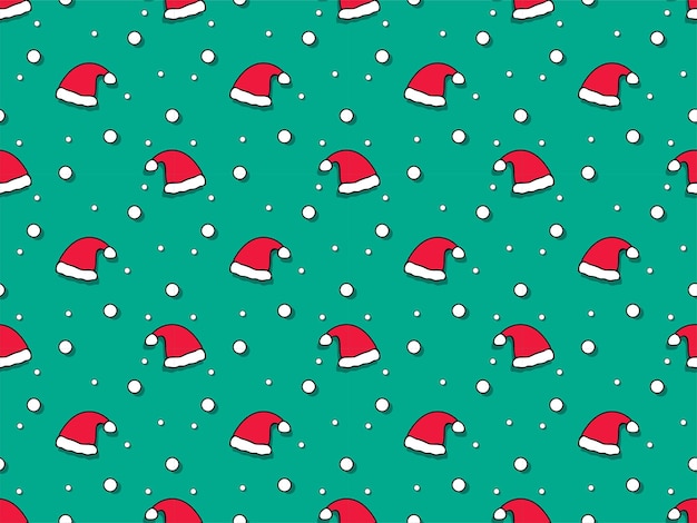 merry christmas pattern seamless backdrop wallpaper cartoon vector new year background template art