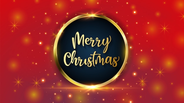 Merry Christmas red background