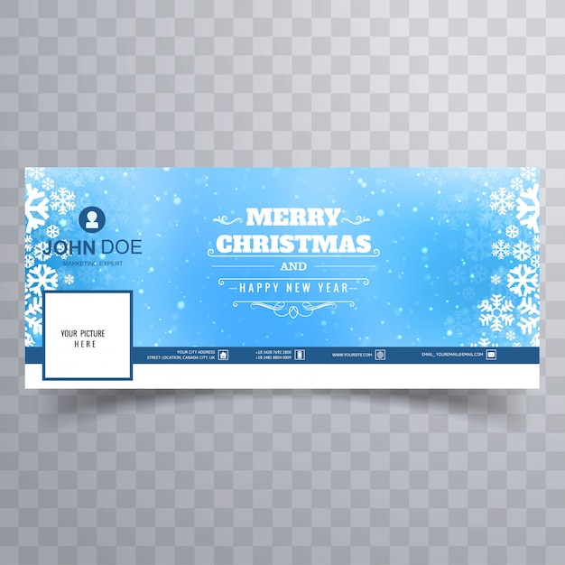 Merry christmas shiny snowflake colorful banner