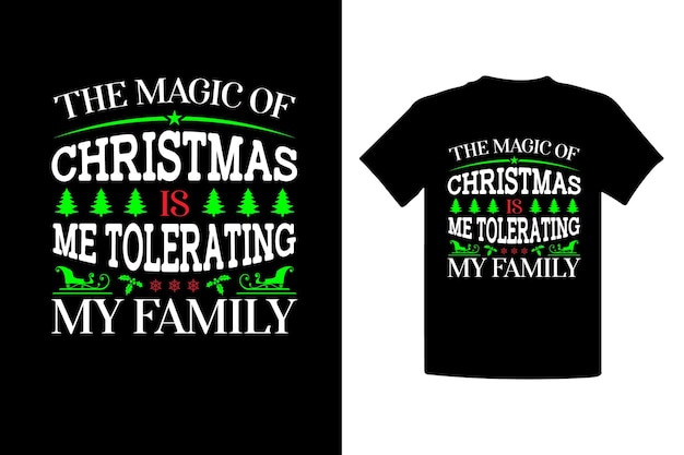 Merry Christmas T-Shirt Design, Christmas T-Shirt Design