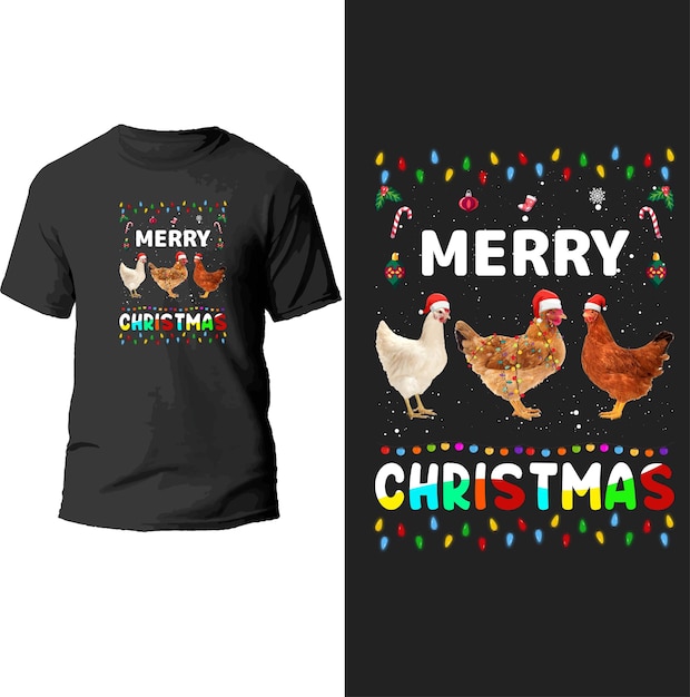 merry christmas t shirt design.