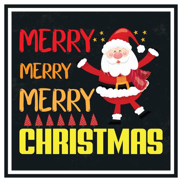 Merry christmas t-shirt designs premium vector