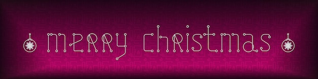 Merry Christmas Techno Banner