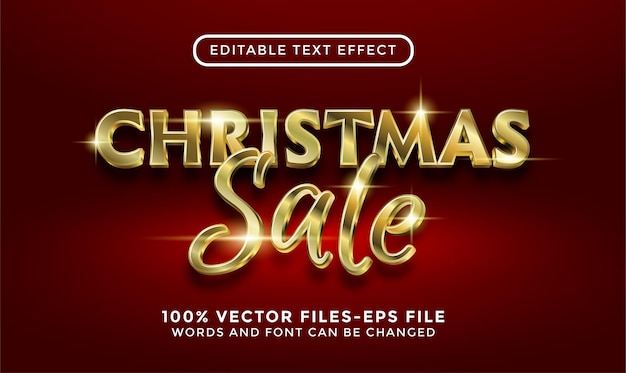 Merry christmas text. editable text effect premium vectors