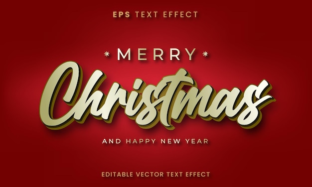 merry christmas text effect